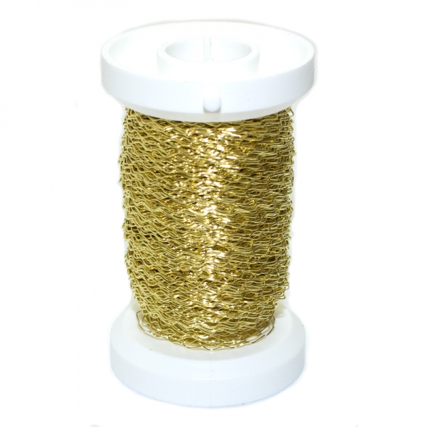 Bouilloneffektdraht gold